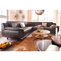 TRENDMANUFAKTUR Ecksofa "Rondo wahlweise mit Schlaffunktion, 267x247 cm (BxT), breite Armlehnen", L-Form, wahlweise mit Federkern bestellbar, Füße schwarz TRENDMANUFAKTUR Ecksofa "Rondo wahlweise mit Schlaffunktion, 267x247 cm (BxT), breite Armlehnen", L-Form, wahlweise mit Federkern bestellbar, Füße schwarz von Trendmanufaktur