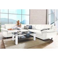 TRENDMANUFAKTUR Ecksofa "Rondo wahlweise mit Schlaffunktion, 267x247 cm (BxT), breite Armlehnen", L-Form, wahlweise mit Federkern bestellbar, Füße schwarz von Trendmanufaktur