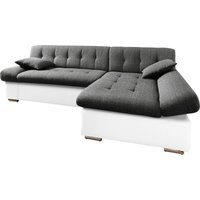 TRENDMANUFAKTUR Ecksofa "Reggae, modern und bequem, aktueller Materialmix, L-Form", inkl. verstellbare Armlehne, wahlweise mit Bettfunktion von Trendmanufaktur