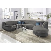 TRENDMANUFAKTUR Wohnlandschaft "Rondo 3, zeitlos und modern, im Materialmix, U-Form" wahlweise für mehr Komfort mit Federkern, wahlweise mit Bettfunktion TRENDMANUFAKTUR Wohnlandschaft "Rondo 3, zeitlos und modern, im Materialmix, U-Form" wahlweise für mehr Komfort mit Federkern, wahlweise mit Bettfunktion von Trendmanufaktur