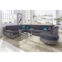 TRENDMANUFAKTUR Wohnlandschaft "Rondo 3, zeitlos und modern, im Materialmix, U-Form" wahlweise für mehr Komfort mit Federkern, wahlweise mit Bettfunktion TRENDMANUFAKTUR Wohnlandschaft "Rondo 3, zeitlos und modern, im Materialmix, U-Form" wahlweise für mehr Komfort mit Federkern, wahlweise mit Bettfunktion von Trendmanufaktur