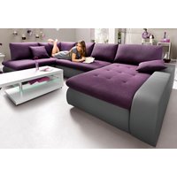 TRENDMANUFAKTUR Wohnlandschaft "Indie, toller Sitzkomfort, aufwendige Detailverarbeitung, U-Form", wahlweise mit Bettfunktion von Trendmanufaktur
