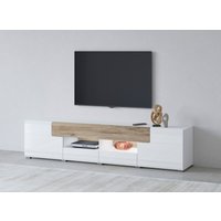 INOSIGN Lowboard "Toledo,Breite 209cm, trendige TV-Schrank mit dekorative Fräsungen", TV-Board ohne Beleuchtung, TV-Kommode mit viel Stauraum von Inosign
