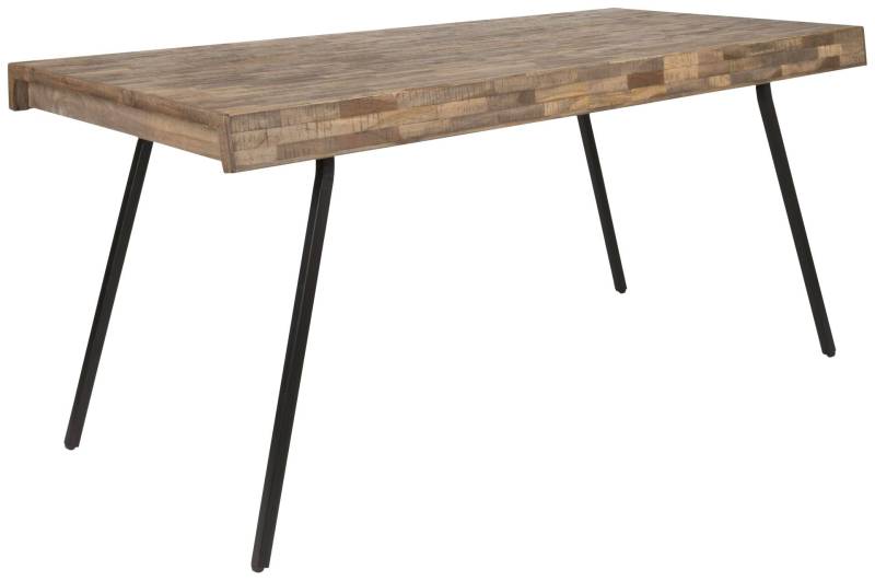 Design Esstisch SURI 160 x 78 cm Platte recycled Teak von Trendmöbel24