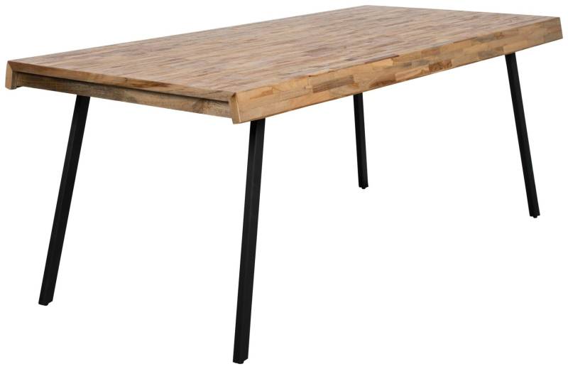 Design Esstisch SURI 200 x 90 cm Platte recycled Teak von Trendmöbel24