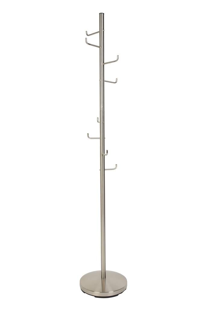 Garderobenständer HOOKED Satin Nickel mit 8 Haken von Trendmöbel24