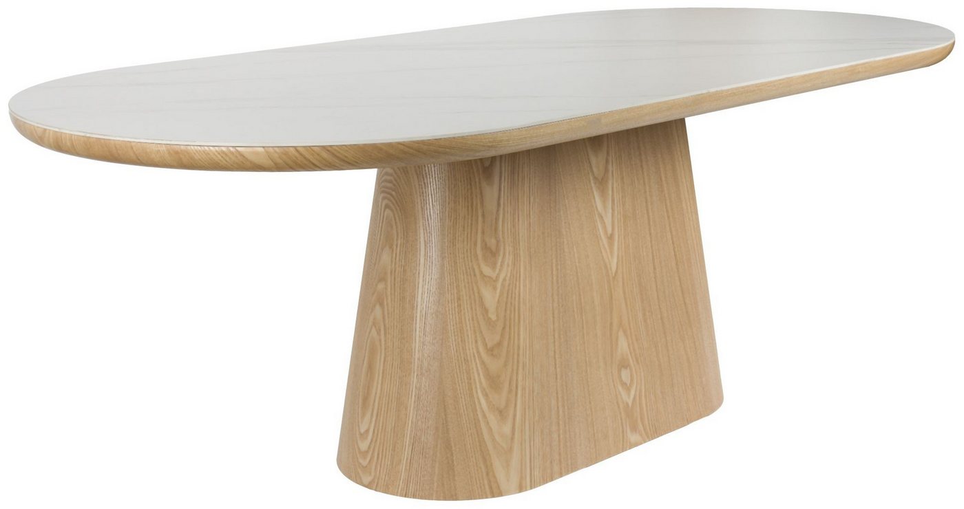 Trendmöbel24 Esstisch Esstisch ALMIRA Oval 200 x 90 Eiche Furnier Platte in Marmoroptik Trendmöbel24 Esstisch Esstisch ALMIRA Oval 200 x 90 Eiche Furnier Platte in Marmoroptik von Trendmöbel24