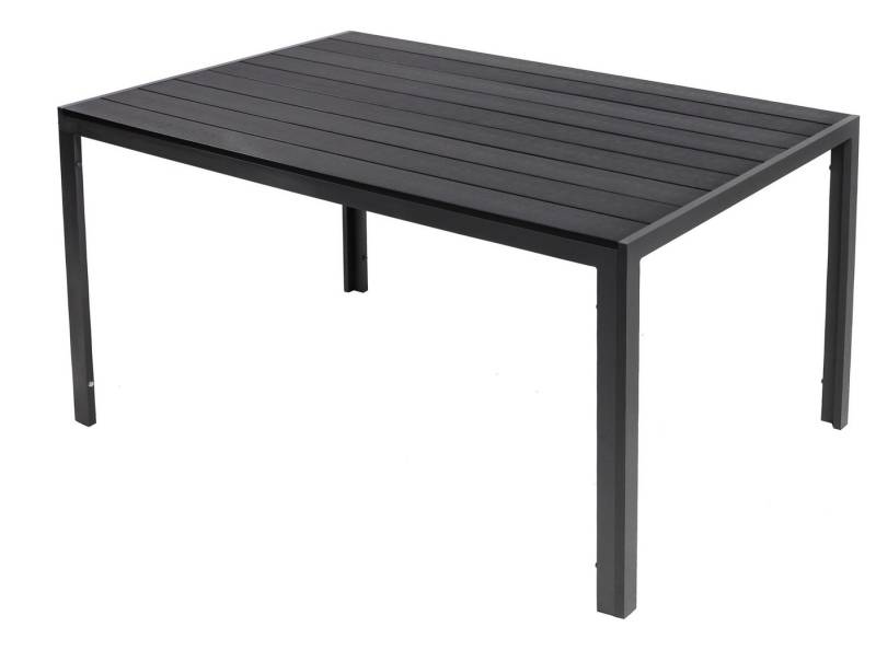 Trendmöbel24 Gartentisch Gartentisch Comfort 150 x 90 cm mit Nonwood Platte Gestell Aluminium von Trendmöbel24