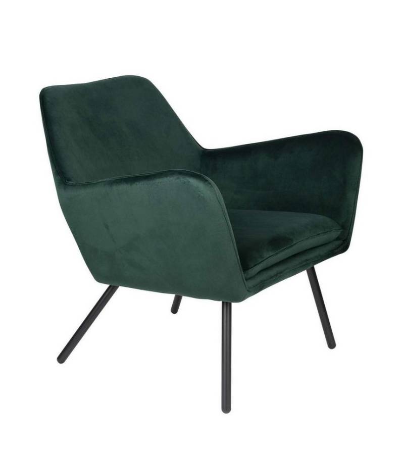 Trendmöbel24 Loungesessel Retro Sessel BON Velvet Green - Samtstoff Grün von Trendmöbel24