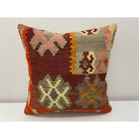 Kelim Kissen, Kissen 20 X 20, Kissenbezug, Kilim Dekorative Abdeckung von Trendpillowcover