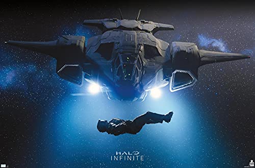 Trends International Halo Infinite - Master Chief in Space Wall Poster, 56,8 x 86,4 cm, Premium ungerahmte Version von Trends International
