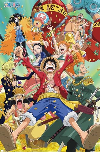 Trends International One Piece: Fishman Island – Crew Treasure Wandposter, 56,8 x 86,4 cm, ungerahmte Version von Trends International