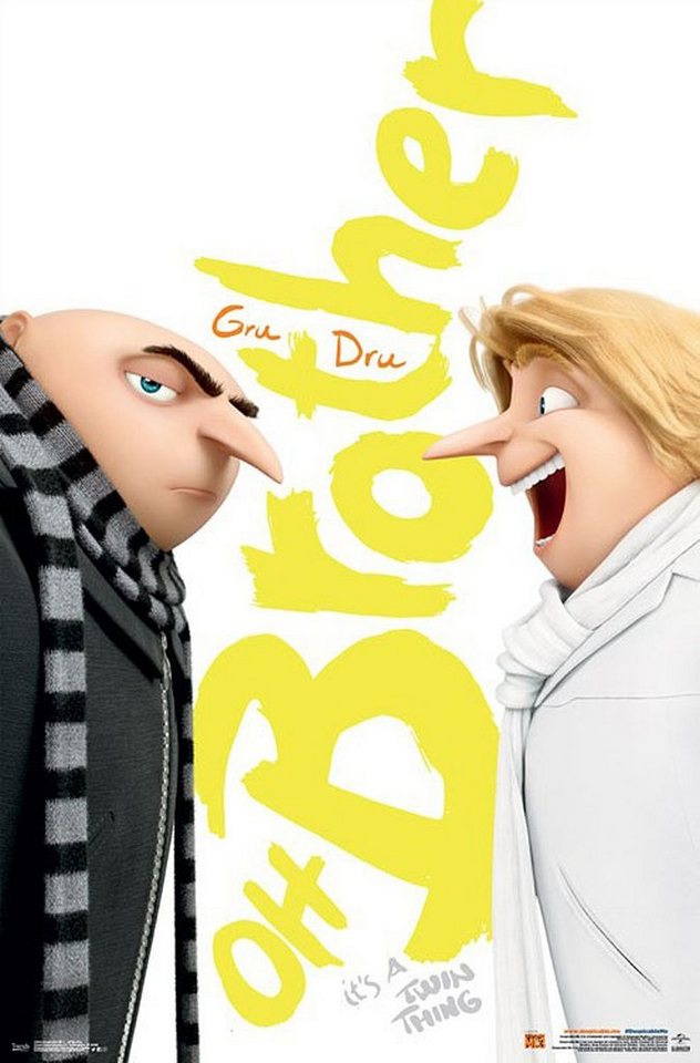 Trends International Poster Despicable Me 3 Poster Dru & Gru, Oh Brother 56 x 86 cm von Trends International