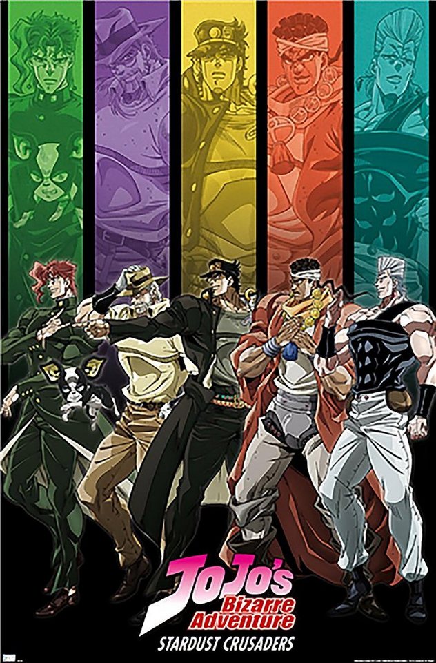 Trends International Poster Jojo's Bizarre Adventure Stardust Crusaders 55,5 x 86,5 cm von Trends International