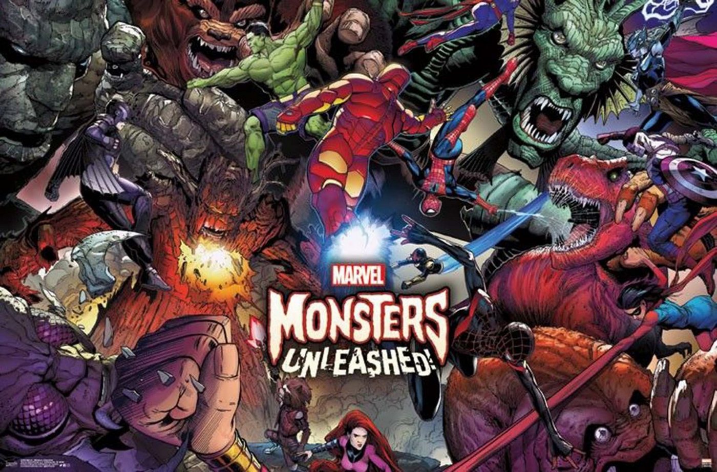 Trends International Poster Marvel Poster Monsters Unleashed 86,3 x 56,8 cm von Trends International