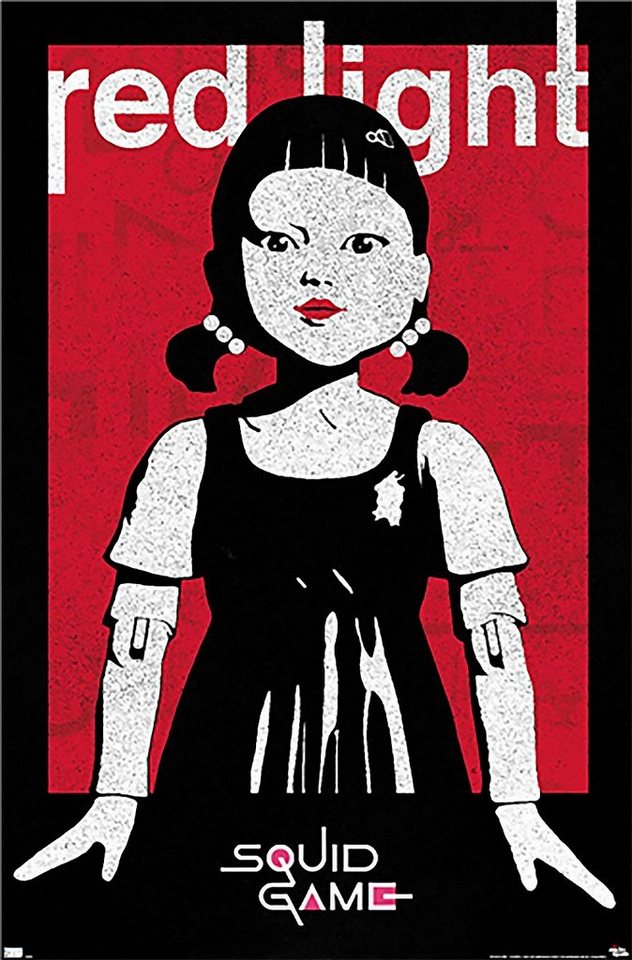 Trends International Poster Squid Game Poster Red Light Netflix 56,8 x 86,4 cm von Trends International