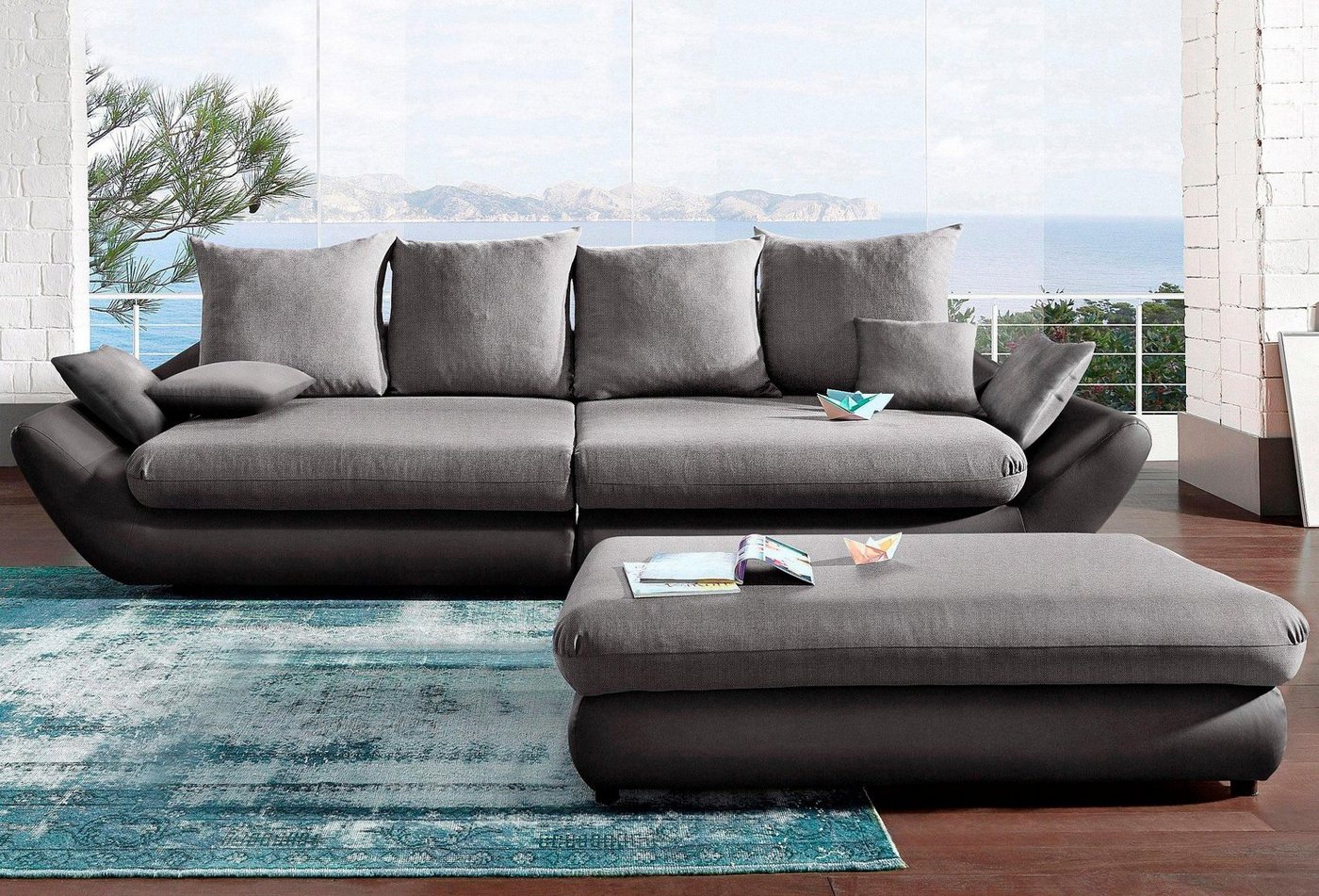 Trends by HG Big-Sofa Moon, frei im Raum stellbar von Trends by HG