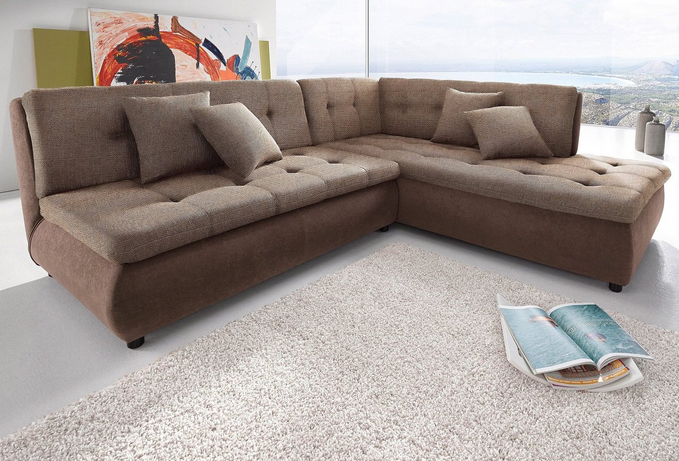 Trends by HG Ecksofa Pool, wahlweise mit Bettfunktion, frei im Raum stellbar von Trends by HG