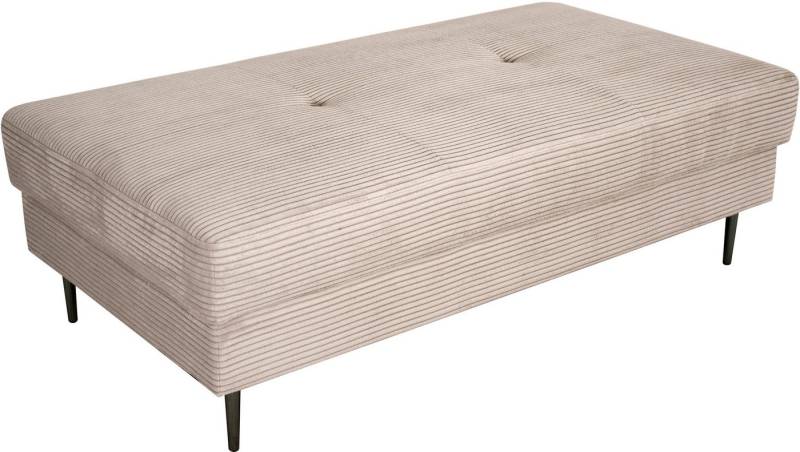 Trends by HG Sitzhocker SUMMER, in Cord-Stoff mit Metallfuß von Trends by HG