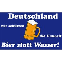 Flagge BIER STATT WASSER 90 x 150 cm mit 2 Messingösen von Trends4cents