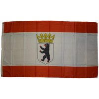 Flagge Berlin Bär mit Krone 90 x 150 cm von Trends4cents