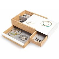Umbra STOWIT Schmuckkasten in weiß / Holz Design von Trends4cents