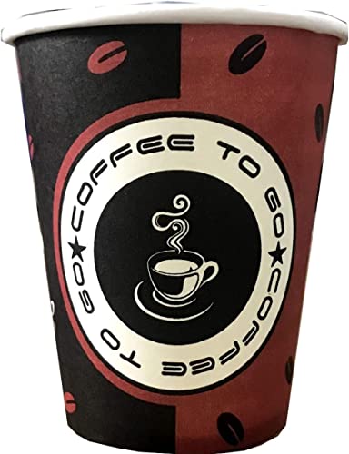 Trendsky MADE IN DE ! 1.000x 400 ml Hartpapier Kaffeebecher 16 Oz Einweg Pappbecher Cups Coffee to go 0,4 L Becher von Trendsky