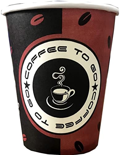 TRENDSKY MADE IN GERMANY 1000x 180ml Hartpapier Kaffeebecher Einweg Pappbecher Cups Coffee to go 0,18l BIOLOGISCH ABBAUBAR von TRENDSKY