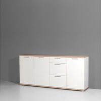 Trendstabil Sideboard 3202 Weiß/Sonoma-Eiche-Nb. von Trendstabil