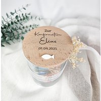 Konfirmation Geldgeschenk Personalisiert | Vorratsglas Konfirmationsgeschenk Geld Geschenk Junge Mädchen von TrendstudioLange