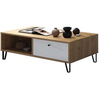 TV-Lowboard Touch Eiche Artisan Nachbildung weiß matt B/H/T: ca. 110x37x60 cm TV-Lowboard Touch Eiche Artisan Nachbildung weiß matt B/H/T: ca. 110x37x60 cm von Trendteam