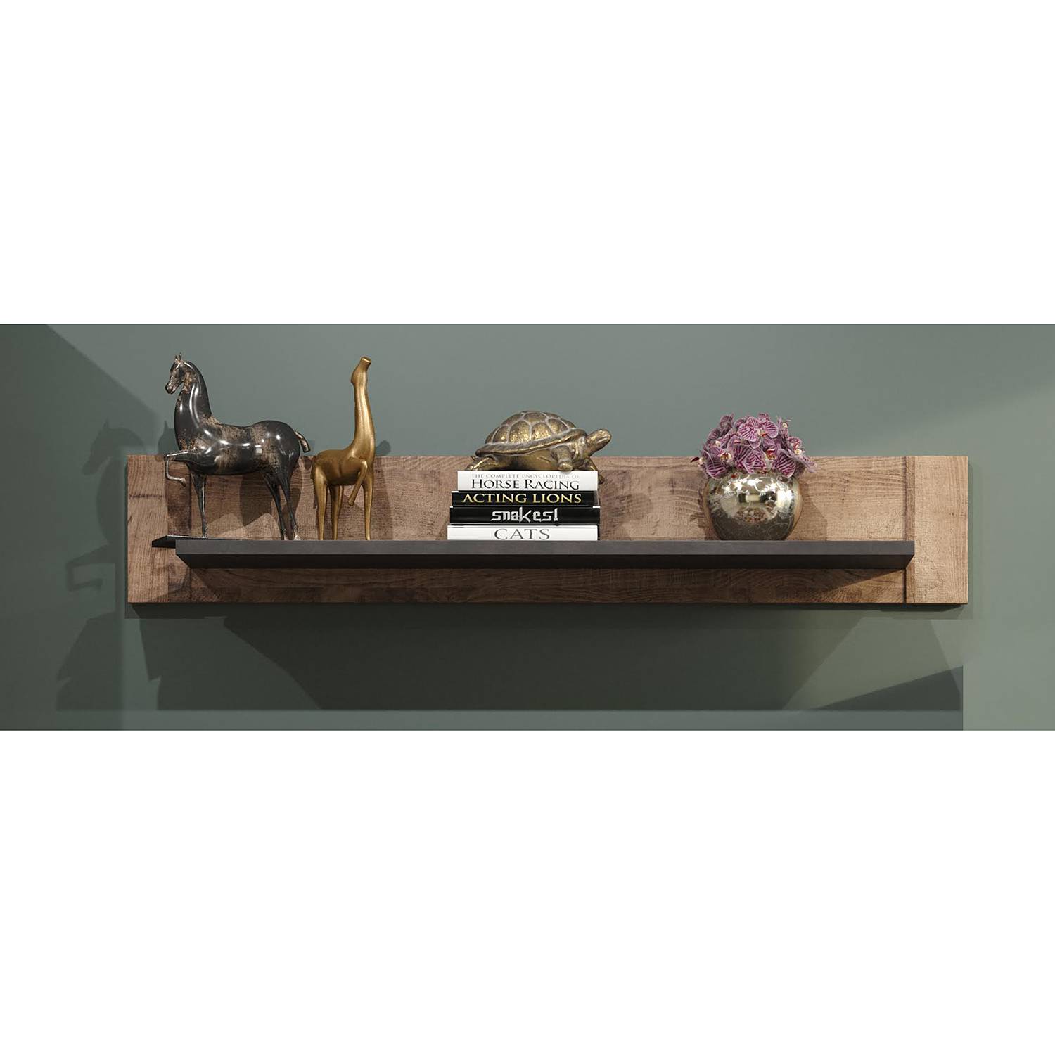 home24 Wandboard Georgia Spanplatte, foliert Braun/Grau 135 x 24 x 20cm home24 Wandboard Georgia Spanplatte, foliert Braun/Grau 135 x 24 x 20cm von home24
