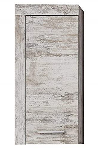 trendteam smart living - Hängeschrank Wandschrank - Badezimmer - Cancun- Aufbaumaß (BxHxT) 36 x 79 x 23 cm - Farbe Canyon Weiß Pine - 125950368 von trendteam smart living