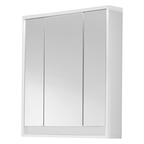 trendteam smart living - Spiegelschrank Spiegel - Badezimmer - Sol - Aufbaumaß (BxHxT) 67 x 73 x 18 cm - Farbe Weiß Hochglanz - 163540503 von trendteam smart living