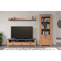 Home affaire TV-Wand "Ambres", (3 St.), Kleines, modernes TV-SET, Echtholzoptik, Breite ca. 268 cm, matt von home affaire
