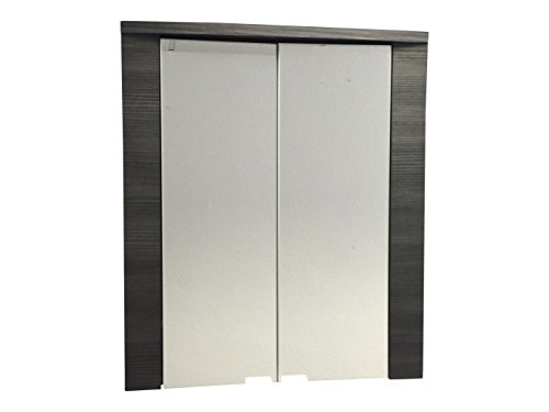 trendteam smart living - Spiegelschrank Spiegel - Badezimmer - Xpress - Aufbaumaß (BxHxT) 60 x 70 x 20 cm - Farbe Esche Grau mit Weiß - 131250310 von trendteam smart living