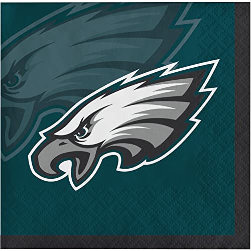 Philadelphia Eagles Getränke-Servietten, 48 Karat von Trendware