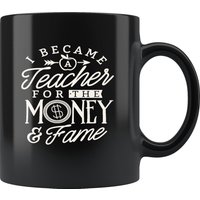Lustige Lehrertasse Ich Wurde Lehrer Für Das Geld Und Ruhm Tasse Lustige Lehrertasse Ich Wurde Lehrer Für Das Geld Und Ruhm Tasse von TrendyFindsGiftShop