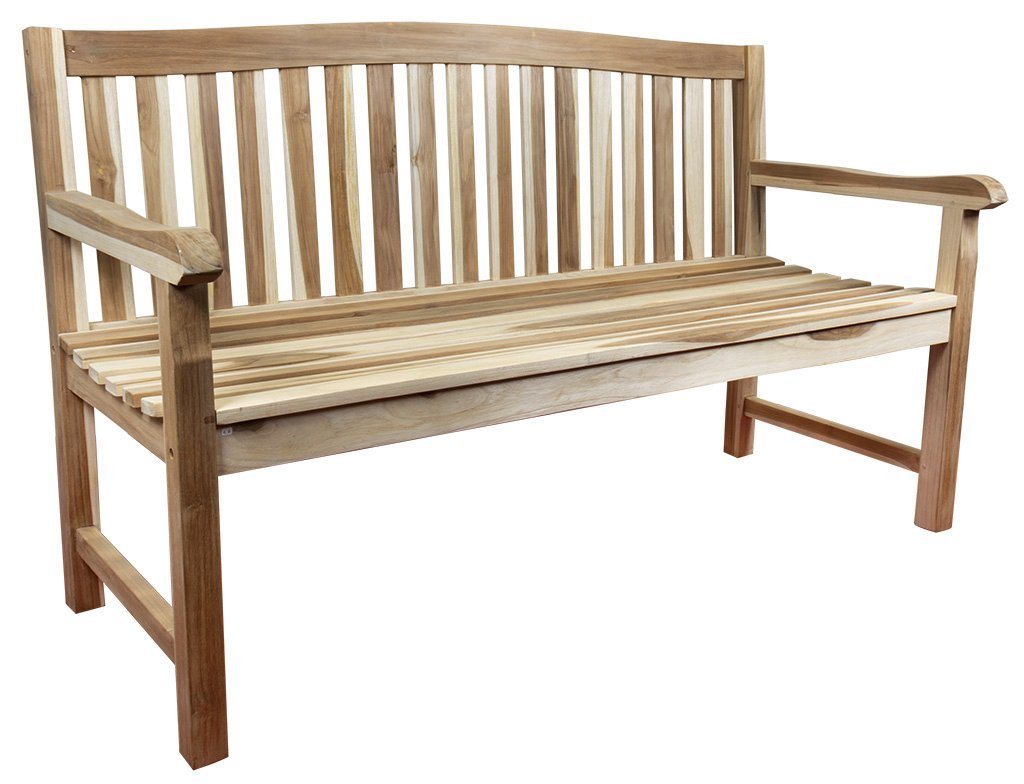 Trendyshop365 Gartenbank crown (Teakholz Bank, 150cm), 3-Sitzer, Massivholz aus Indoniesn, FSC zertifiziert von Trendyshop365