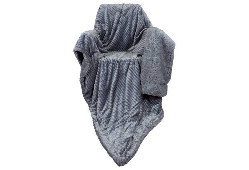 Wohndecke Kuscheldecke 150x200 cm warm Sherpa Cord Optik, Trendyshop365, flauschig weich, rosa creme anthrazit Wohndecke Kuscheldecke 150x200 cm warm Sherpa Cord Optik, Trendyshop365, flauschig weich, rosa creme anthrazit von Trendyshop365