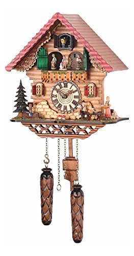 Trenkle Quarz Kuckucksuhr Schwarzwaldhaus mit Musik, drehende Tänzer TU 474 QMT HZZG Trenkle Quarz Kuckucksuhr Schwarzwaldhaus mit Musik, drehende Tänzer TU 474 QMT HZZG von Trenkle