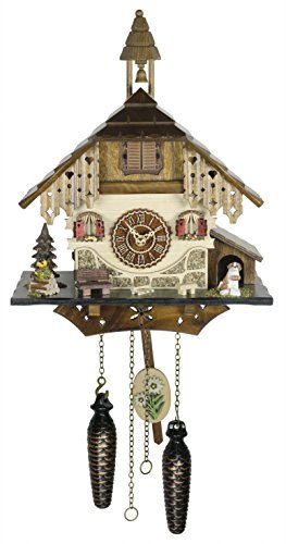 Trenkle Kuckucksuhr, Quarz, Schwarzwaldhaus, mit Musik, TU 4236 QM von Trenkle