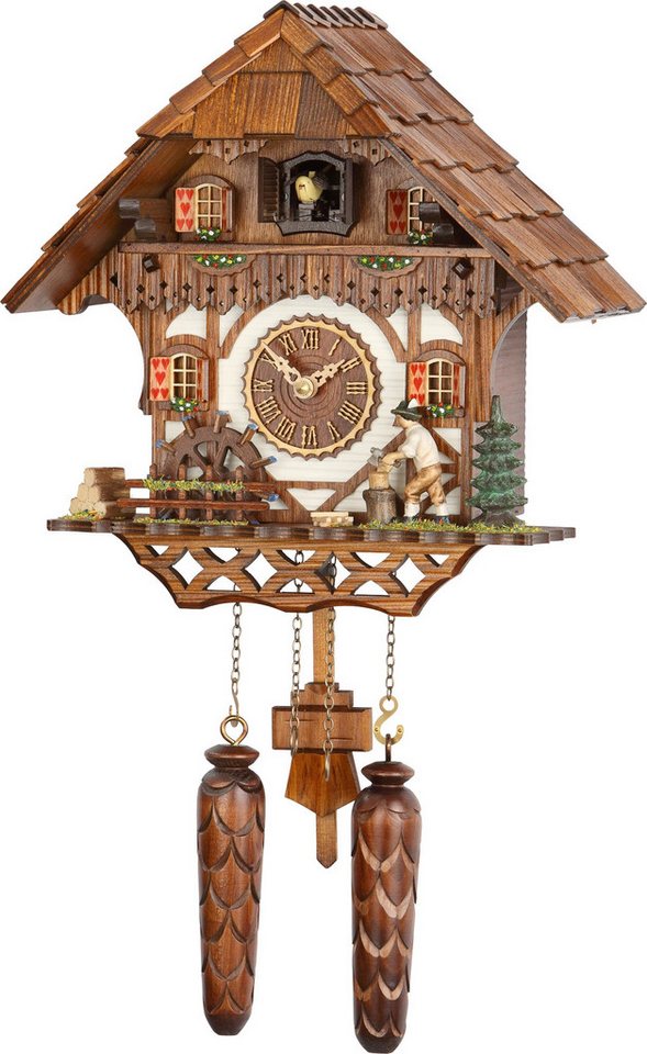 Trenkle Wanduhr Kuckucksuhr Chalet-Stil Quarz-Uhrwerk 28cm von Trenkle Uhren von Trenkle