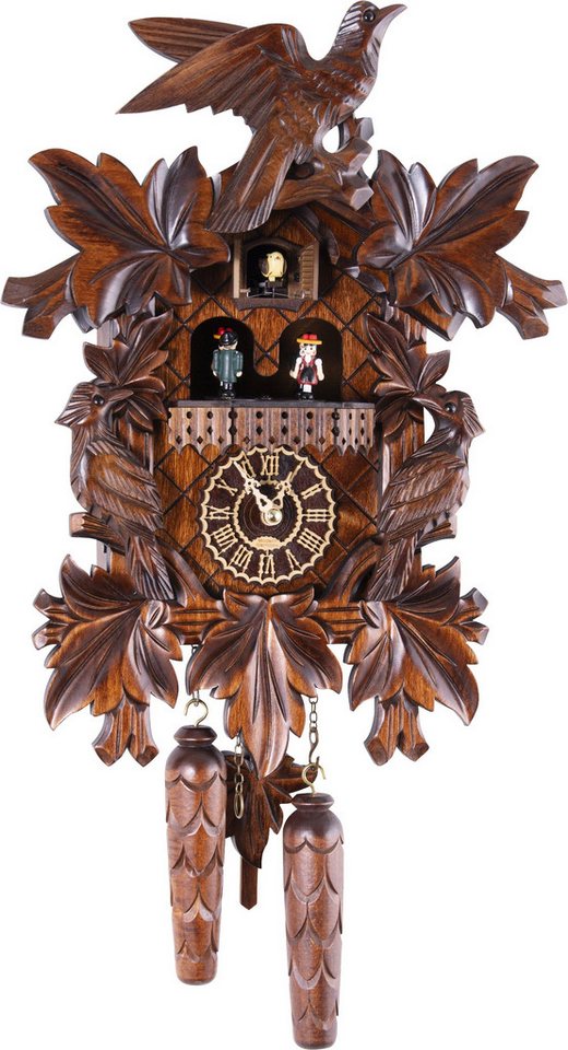 Trenkle Wanduhr Kuckucksuhr geschnitzt Quarz-Uhrwerk 42cm von Trenkle Uhren von Trenkle