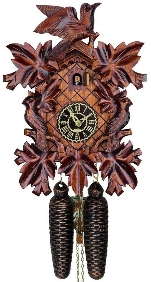 Trenkle Wanduhr Schwarzwälder Kuckucksuhr 8 Tage geschnitzt von Trenkle