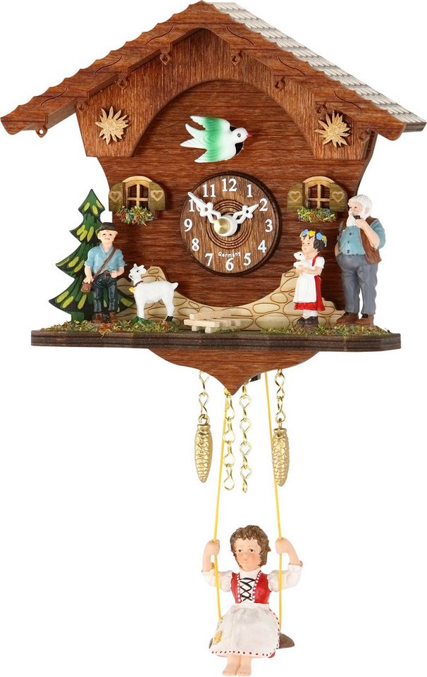 Trenkle Wanduhr Schwarzwälder Schaukeluhr Kuckulino Quarz-Uhrwerk 15cm von Trenkle Uhr von Trenkle