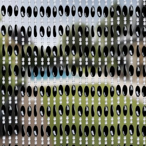 Trente Perlenvorhang Duo - Fliegengitter Fenster, Verschiedene Größen und Farben, Balkontür Fliegengitter, Insektenschutz Perlen, Fliegenvorhang Schwarz 100 x 225 cm Trente Perlenvorhang Duo - Fliegengitter Fenster, Verschiedene Größen und Farben, Balkontür Fliegengitter, Insektenschutz Perlen, Fliegenvorhang Schwarz 100 x 225 cm von Trente