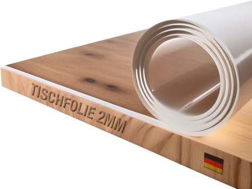 Trente Tischfolie 2mm dick - Tischschutz mit abgeschrägten Kanten - transparente Tischdecke Eckig - Schutztischdecke Größe wählbar - Schutzfolie Abwaschbar - 100x170 cm Trente Tischfolie 2mm dick - Tischschutz mit abgeschrägten Kanten - transparente Tischdecke Eckig - Schutztischdecke Größe wählbar - Schutzfolie Abwaschbar - 100x170 cm von Trente