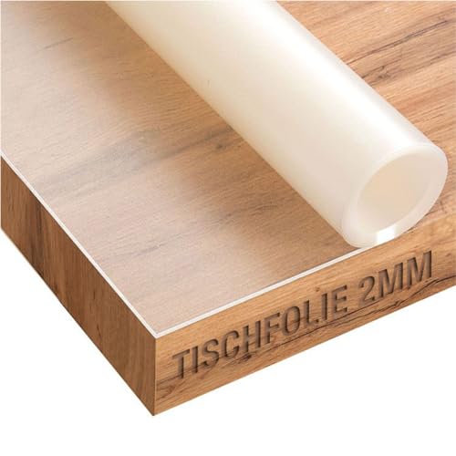 Trente Tischfolie Matt 2mm dick - Tischschutz mit abgeschrägten Kanten - transparente, Matte Tischdecke, besonders geeignet für Glas- & Hochglanztische - Abwaschbar - Größe wählbar - 200x90 cm Trente Tischfolie Matt 2mm dick - Tischschutz mit abgeschrägten Kanten - transparente, Matte Tischdecke, besonders geeignet für Glas- & Hochglanztische - Abwaschbar - Größe wählbar - 200x90 cm von Trente