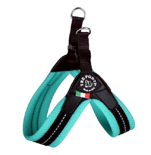 Tre Ponti Geschirr Easy Fit Soft Mesh mit Click Verschluss in div. Farben und Größen, Größe:Gr 3. / 41-43 cm/bis 7kg, Farbe:Minze Tre Ponti Geschirr Easy Fit Soft Mesh mit Click Verschluss in div. Farben und Größen, Größe:Gr 3. / 41-43 cm/bis 7kg, Farbe:Minze von Tre Ponti